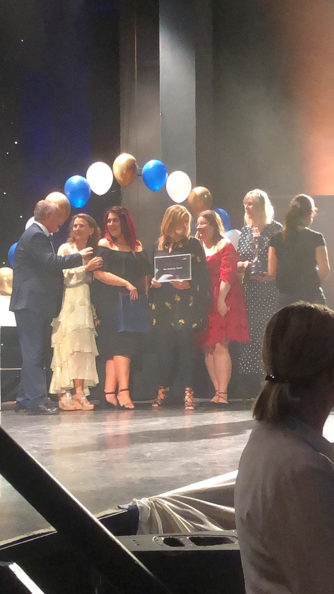 ESHTNHS's tweet photo. “The winner of this year’s Chairman’s Award was chosen because they represent one of the ‘unsung heroes’ of the NHS. They are the voice, if not the face, of our trust. It gives me great pleasure to say that the winner is the Bookings Team!” – Steve Phoenix, Chairman. #TrustAwards https://t.co/8dQpoFnfz1
