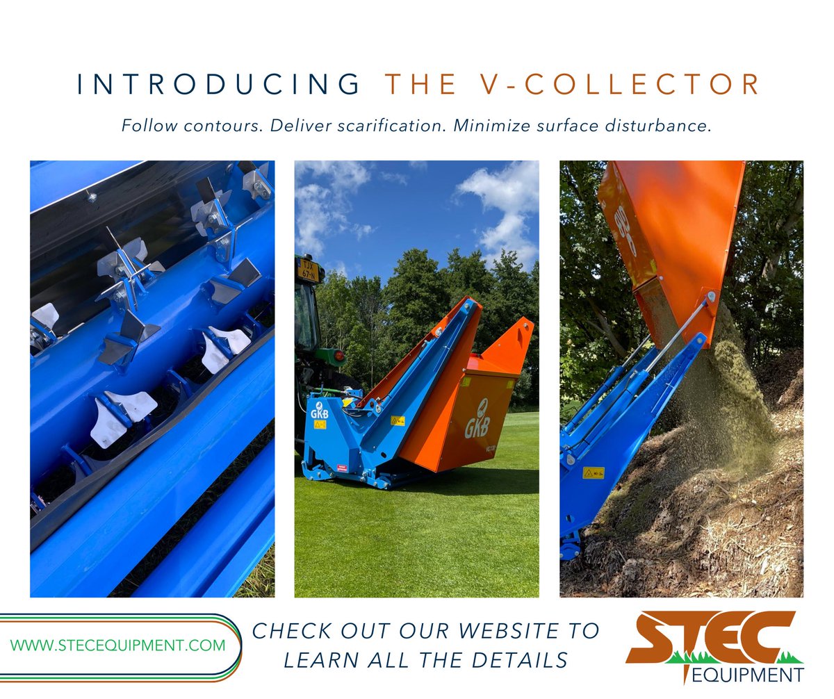 STECEquip's tweet photo. Introducing the new V-Collector at STEC! This machine removes organic matter and delivers scarification to natural turf with ease. Click to find out more: https://t.co/AVNJYt0W03 #newequipment #naturalturf #verticutting https://t.co/WIGzhd2PaX