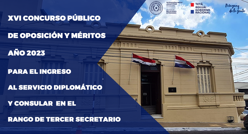 acdiplomaticapy's tweet photo. 📢Si estás interesado en ser parte del Servicio Diplomático y Consular del Paraguay, esta es tu oportunidad. 

Las inscripciones se inician a partir del 11 de julio de 2023 a través del siguiente link: https://t.co/PyZLpL2smj

Consultas: concurso@mre.gov.py https://t.co/WugvCwktYN