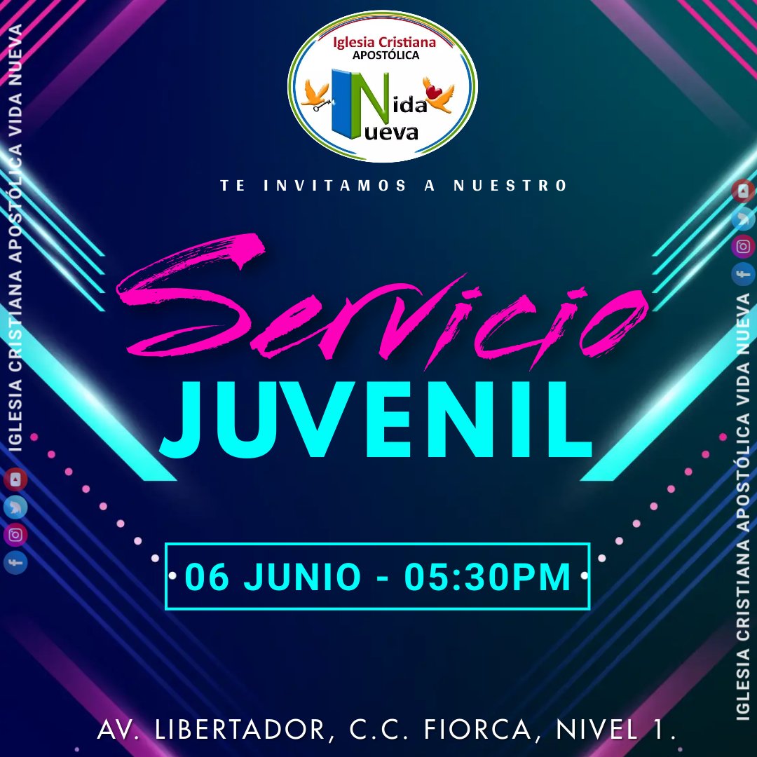 igvidanueva's tweet photo. Jóvenes no se pierdan de nuestro servicio juvenil, estará increíble y lleno de la presencia del amor de Dios 🙌🏽🕊️
.
.
.
Nuestras Redes Sociales:
👤📲 ➡️ https://t.co/qWuMB2p2bW
🎬🎥 ➡️ https://t.co/PaeqrxNSFs
💌 📸➡️ https://t.co/9Rn3ZHzBac
  #CristoTeAma #Maturin #Jovenes https://t.co/pBQi7SK13q