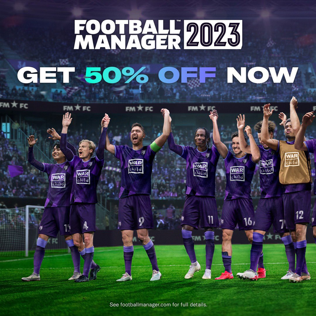 TheFootyFeed's tweet photo. Show your managerial prowess and lead your team to glory on #FM23 or #FM23Console🏆
FM23 is available to buy now with 50% OFF 👉 https://t.co/BMeQuxiFW0 #ad https://t.co/dsOCpcjMGn