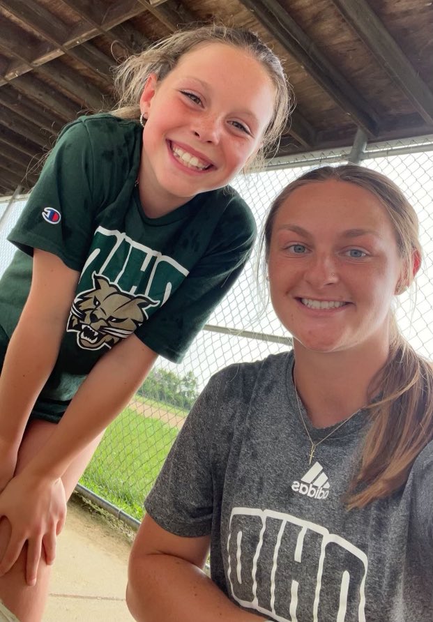 They got some 🥎 work in before the ☔️ shut them down! #SlapSistas #BellesSummerProject #KennedysWorld