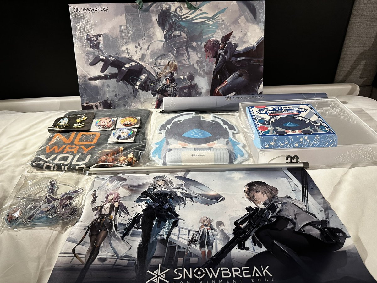 Unreal_Dreamer's tweet photo. Thank you @SnowbreakEN for the amazing gifts at Anime Expo, love the art and aesthetic a ton 😭😭
Excited for the release coming soon 🤩
#Snowbreak #SCZAX https://t.co/peTTT3nwEK