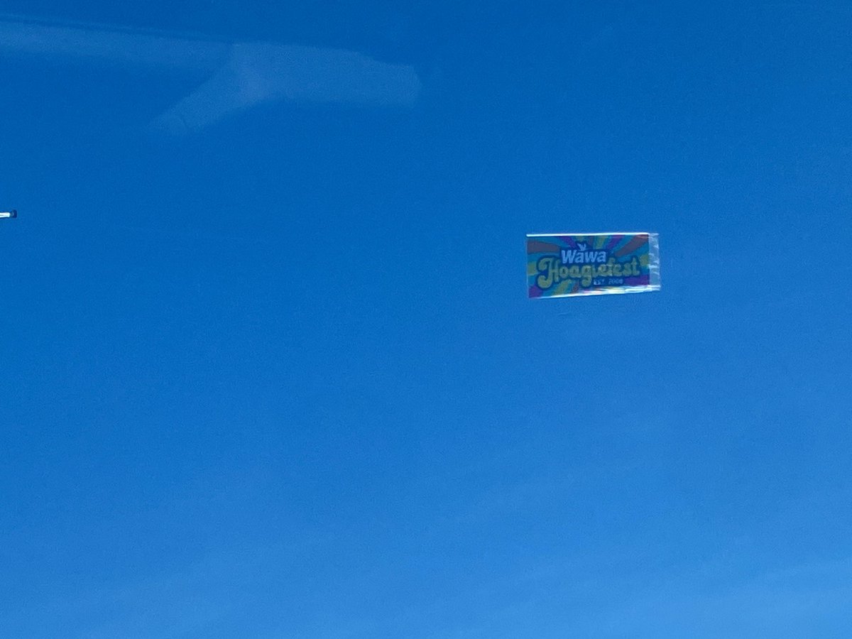 Gorillafloyd's tweet photo. @Wawa got my fix in, in south Florida, but I gotta say they’re F’n up the amaroso rolls down here. Way over cooked, thick and hard inside and certainly a far cry from everything I come to love, covet and bootleg. Nice flying banner too. https://t.co/z4iaCJSIjW