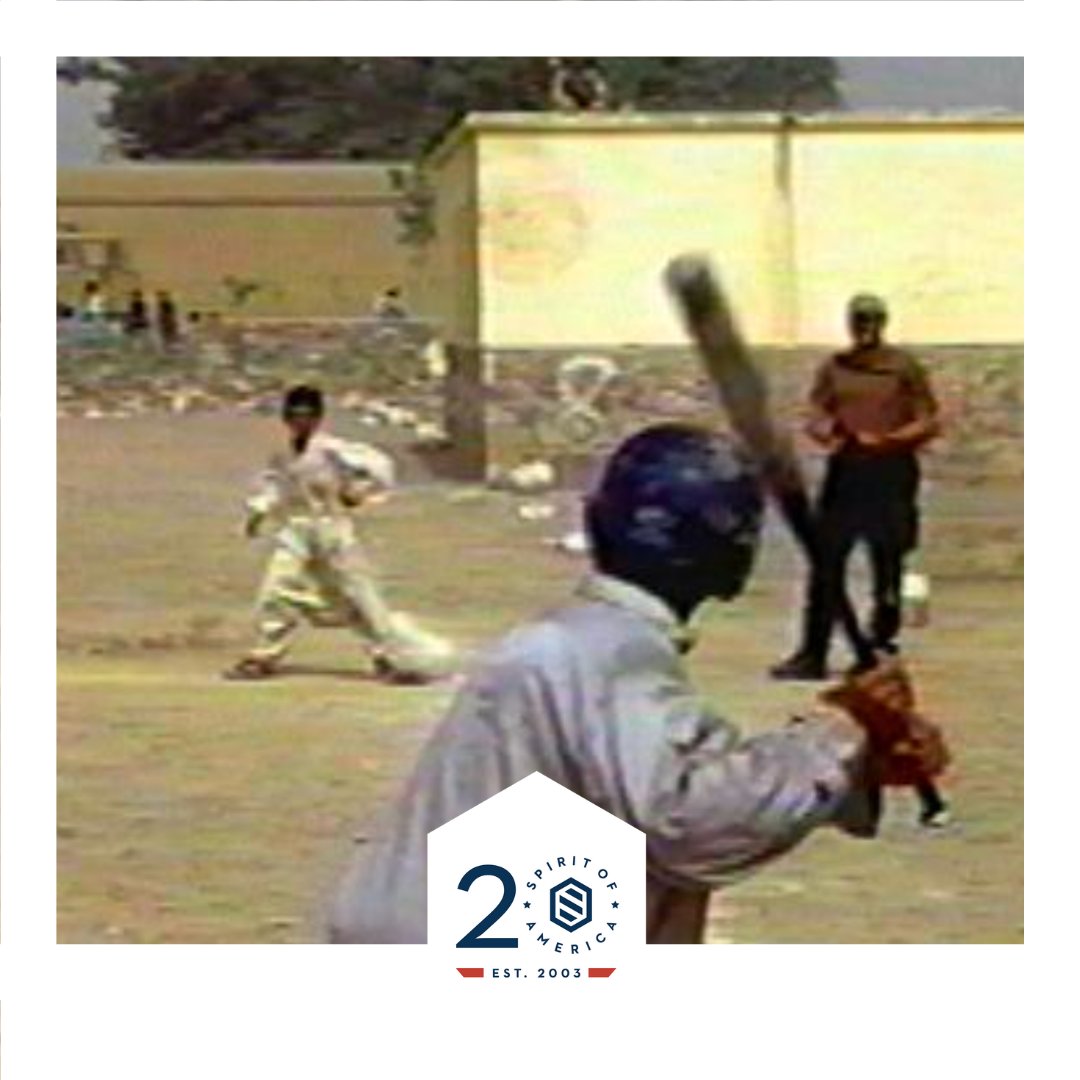 SpiritAmerica's tweet photo. After the attacks of 9/11, Jim Hake wanted to do his part. He learned that, with donations from friends and family, US Army Special Forces Sergeant Jay Smith brought baseball gear to the Afghan village where he was stationed and taught them how to play the game. #20YearsofSoA https://t.co/FgmYM2SQbC