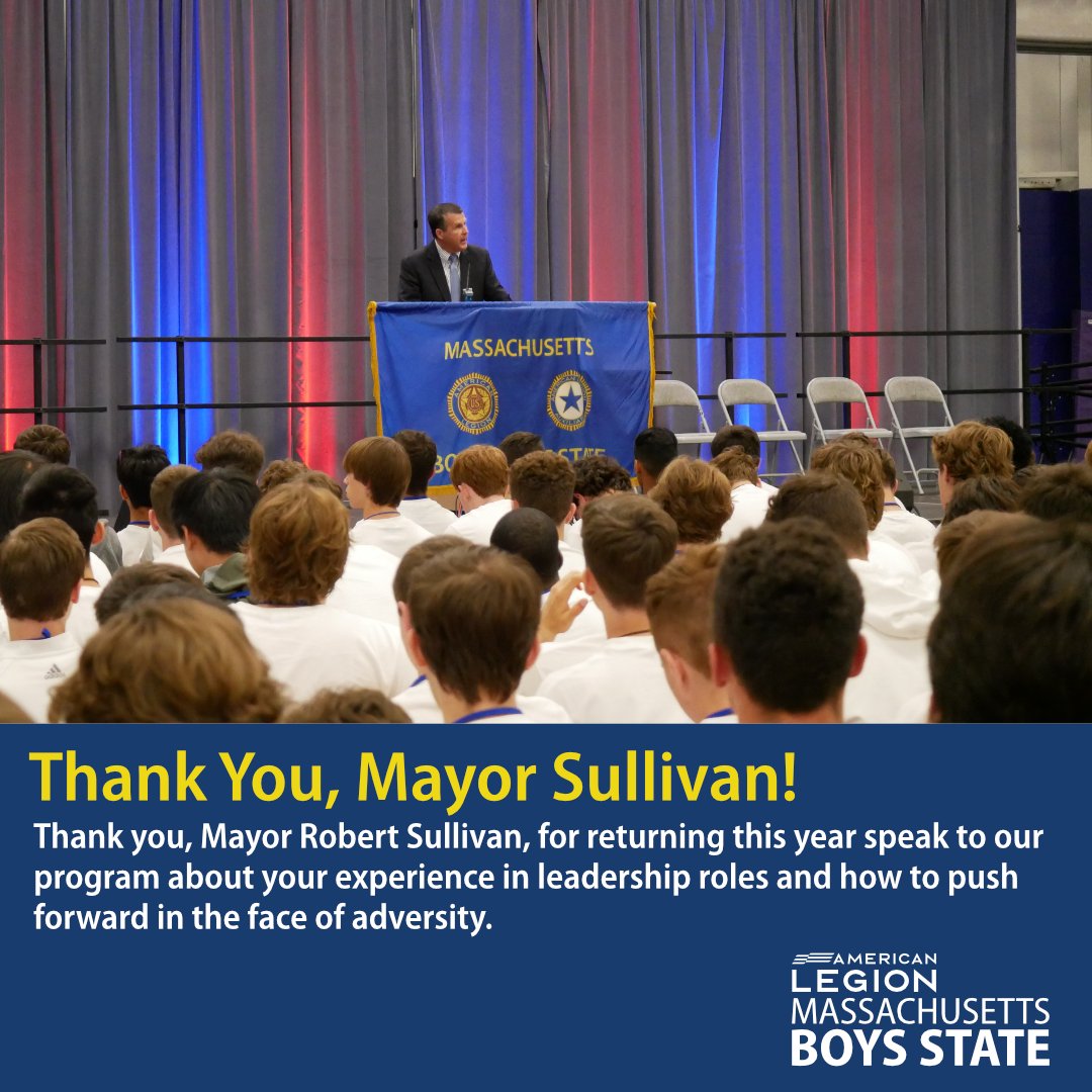 Thank you, <a href="/BobSullivanMA/">Robert Sullivan</a>, for returning this year speak to our program about your experience in leadership roles and how to push forward in the face of adversity.

Watch our video of Mayor Sullivan during Gen. Ed. on YouTube, here: youtu.be/zyFEWoY-YQM

#MABS23