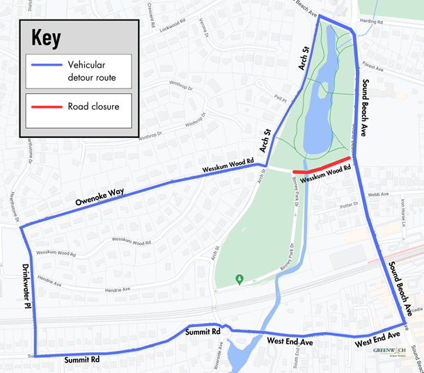 Wesskum Wood Bridge Replacement - project construction will start on July 5, 2023, and is anticipated to take approximately one year. Follow Project updates here bit.ly/3O0K283