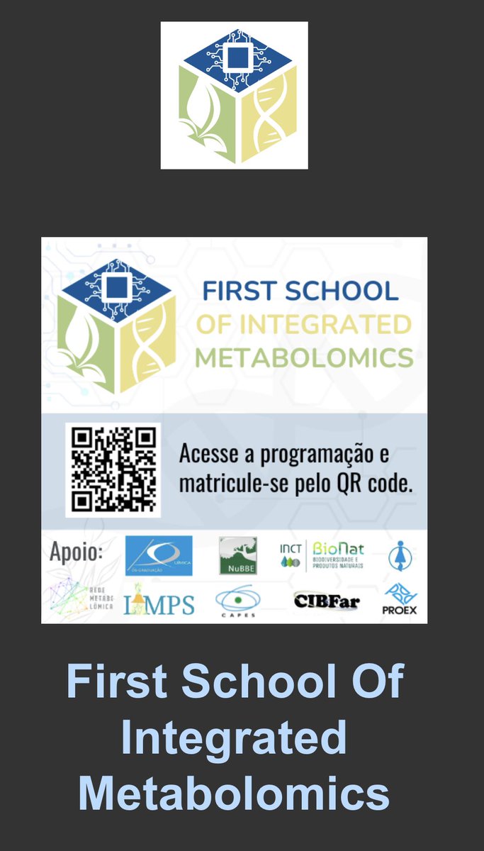 IanCastroGambo1's tweet photo. We are delighted to extend a warm welcome to the First School of Integrated Metabolomics 2023, which is scheduled to take place from September 11th to September 15th at our Institute of Chemistry- IQ-UNESP, Araraquara, São Paulo. The School will be held on-site (not broadcasted) https://t.co/f52nGqxNJR