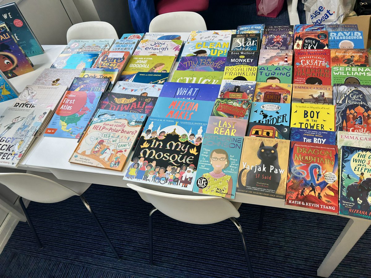 We are so happy with all of our beautiful new books from our @scholasticuk Book Fair commission! #books #reading #readingschool