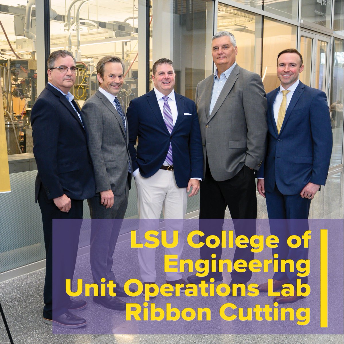 We are proud to announce the Ribbon Cutting for the LSU College of Engineering Unit Operations Lab. Modernization of the lab’s control system to DeltaV gives students the latest in technology to study and execute process control.

#LSUChE #LSUChemicalEngineering #LSU