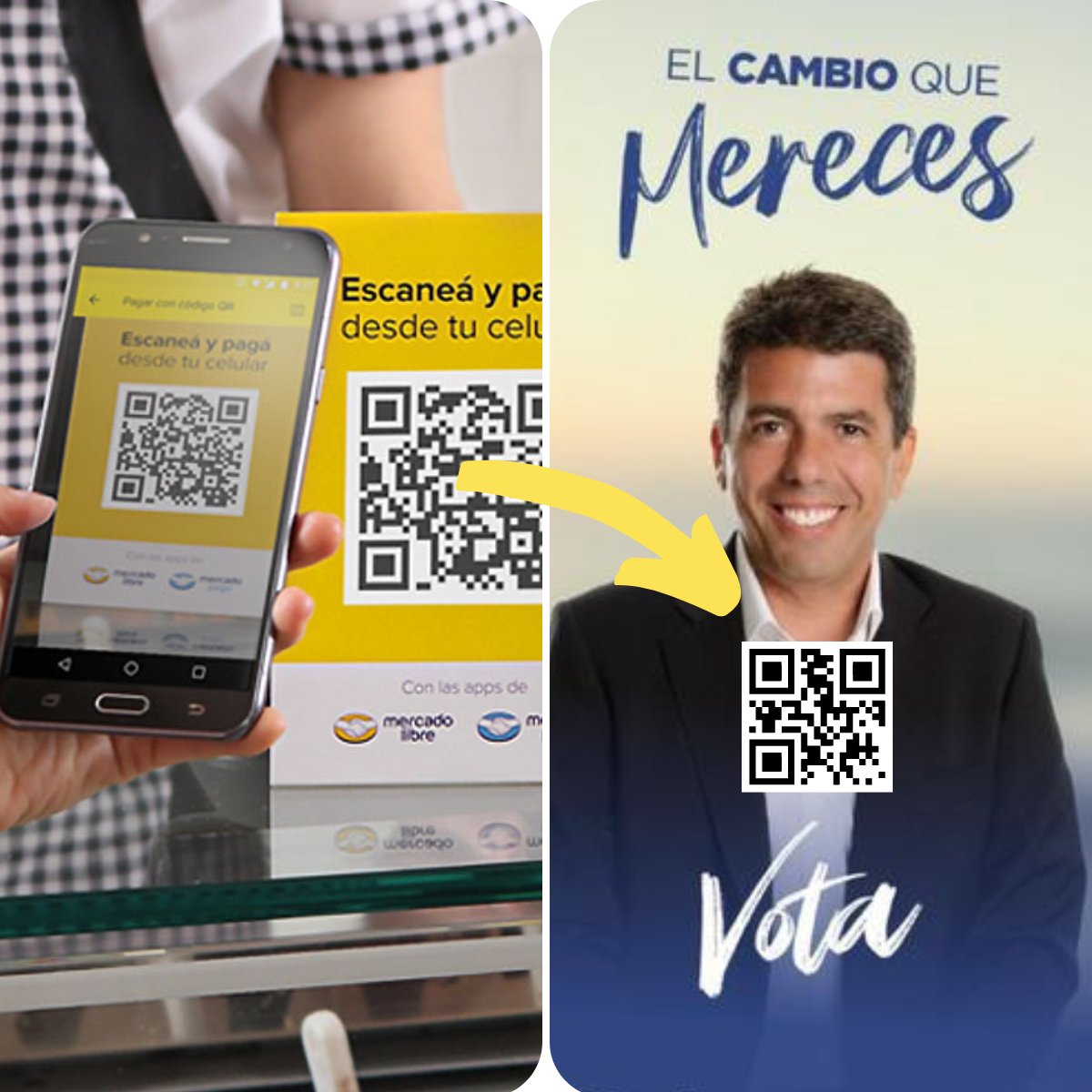 #InnovaciónPráctica 👉 Código QR en carteles y publicidad de candidatos #políticos para acceder a un documentado estandarizado que permite ver las propuestas por temas centrales (con fundamentos y planes concretos). Una humilde idea para elegir informados.
