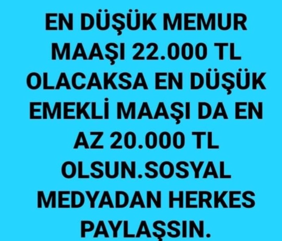 abocan07's tweet photo. #Memur a 8.077 TL #seyyanen #zamgeldi 

#Emekli nin şu an aldığı
maaşı 7500 TL
nasıl geçinsin ❓
#Kira ya bile yetmez!

#buzambizeyetmez
MTV 2 #ALTIN 
#SONDAKİKA #dolar Refah
#TÜİK #enflasyon #kabuletmiyoruz
#emeklizammı 
#EmekliyeKÖK22000olmalıdır
#5BinKısmiYasaBekliyor https://t.co/pySv0CYmcZ