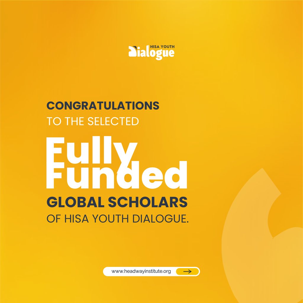 Headway_isa's tweet photo. 📢 Announcement - Fully Funded Delegates! 🌍✨

We extend our heartfelt congratulations to the 15 Fully Funded Global Scholars! Your selection is a testament to your remarkable talents and the positive impact you have already made. 

#YoungTrailblazers https://t.co/YQiVgU72st