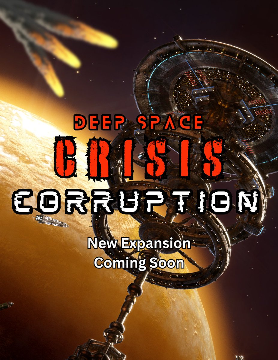 SeanRingrose's tweet photo. @SkaldofShenan Working on a #ttrpg expansion for the recently released rules-lite sci-fi, Deep Space Crisis. Teaser graphic here, for funsies. #CorruptionIsComing #DeepSpaceCrisis https://t.co/aOXlRRlXDl