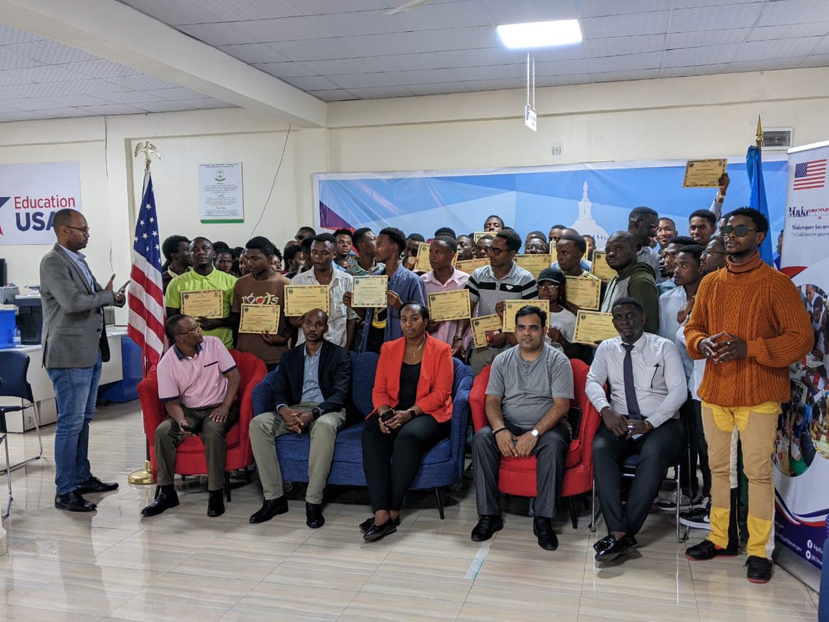 KundanKumar011's tweet photo. Excited to be part of #Hackathon #competition sponsored by @USEmbassyKigali Grateful to evaluate innovative and impressive IoT projects at @UTBrwanda Rubavu.Kudos to participants for their skills and dedication. Congrats to winners and thanks to #Makerspace for their support 🏆 https://t.co/1RpZgO5wsH