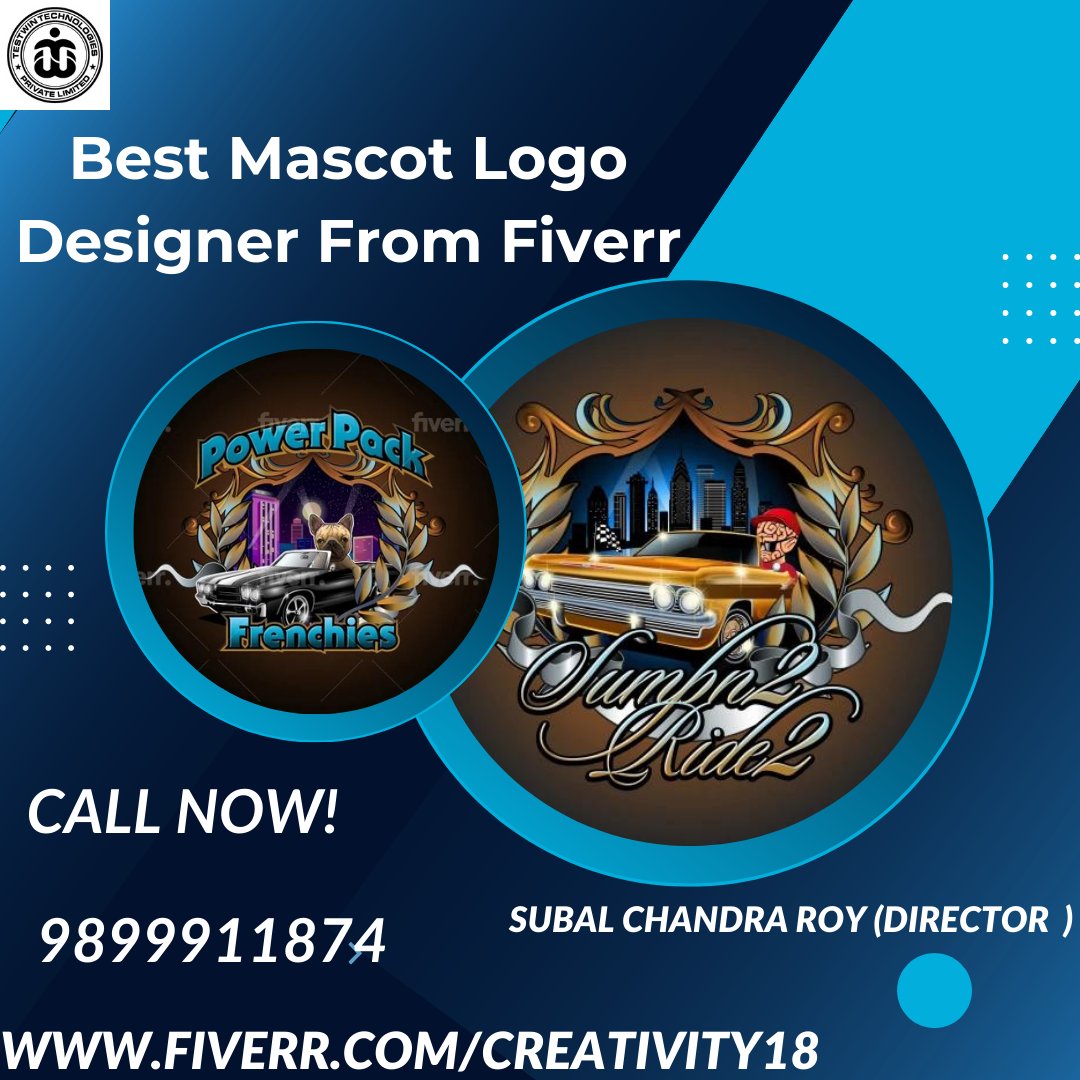 testwintech's tweet photo. Welcome to the Testwin Technologies PVT Limited.
The Best mascot logo Designer From Fiverr.
For more information just contact us at 9899911874
Or you can work page in fever
Fiverr - https://t.co/8RFAxG7ZUF
https://t.co/TICVsIPyeE
https://t.co/926K4eyUSo
#LogoDesign #Branding https://t.co/Wz3h0ub7aO