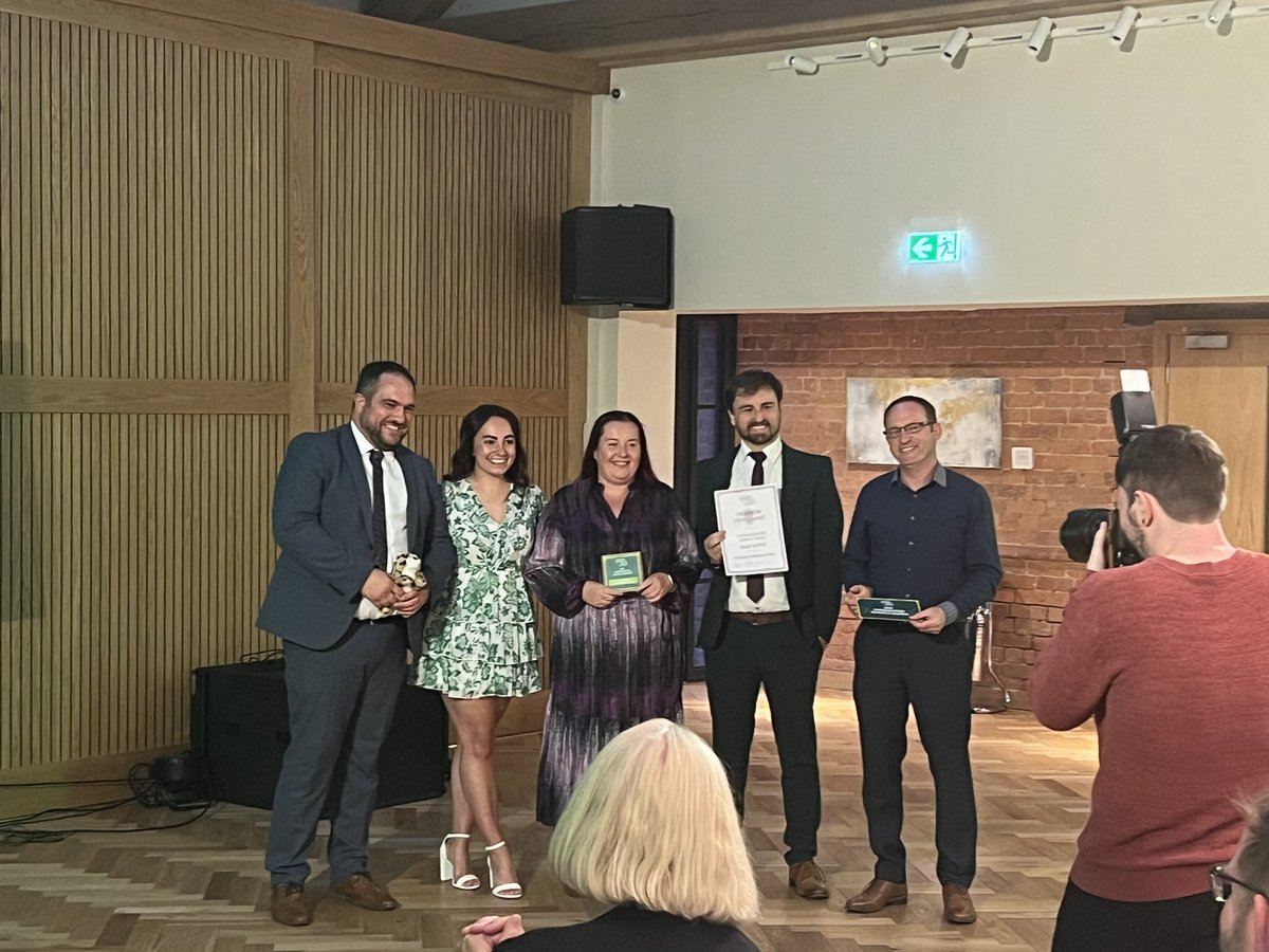 HFCMAT's tweet image. So delighted that @SJPHeadTeacher have won Outstanding Conservation School Secondary at @LearnatCZ Conservation Awards tonight #agentsforchange #laudatosi