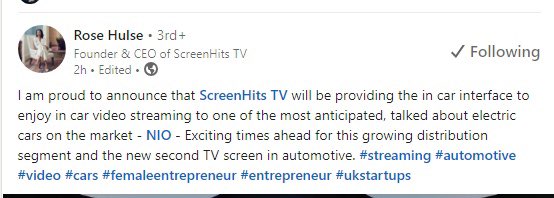 NIOSanFrancisco's tweet image. Another partnership! With @ScreenHits  &amp;amp; @NIOGlobal