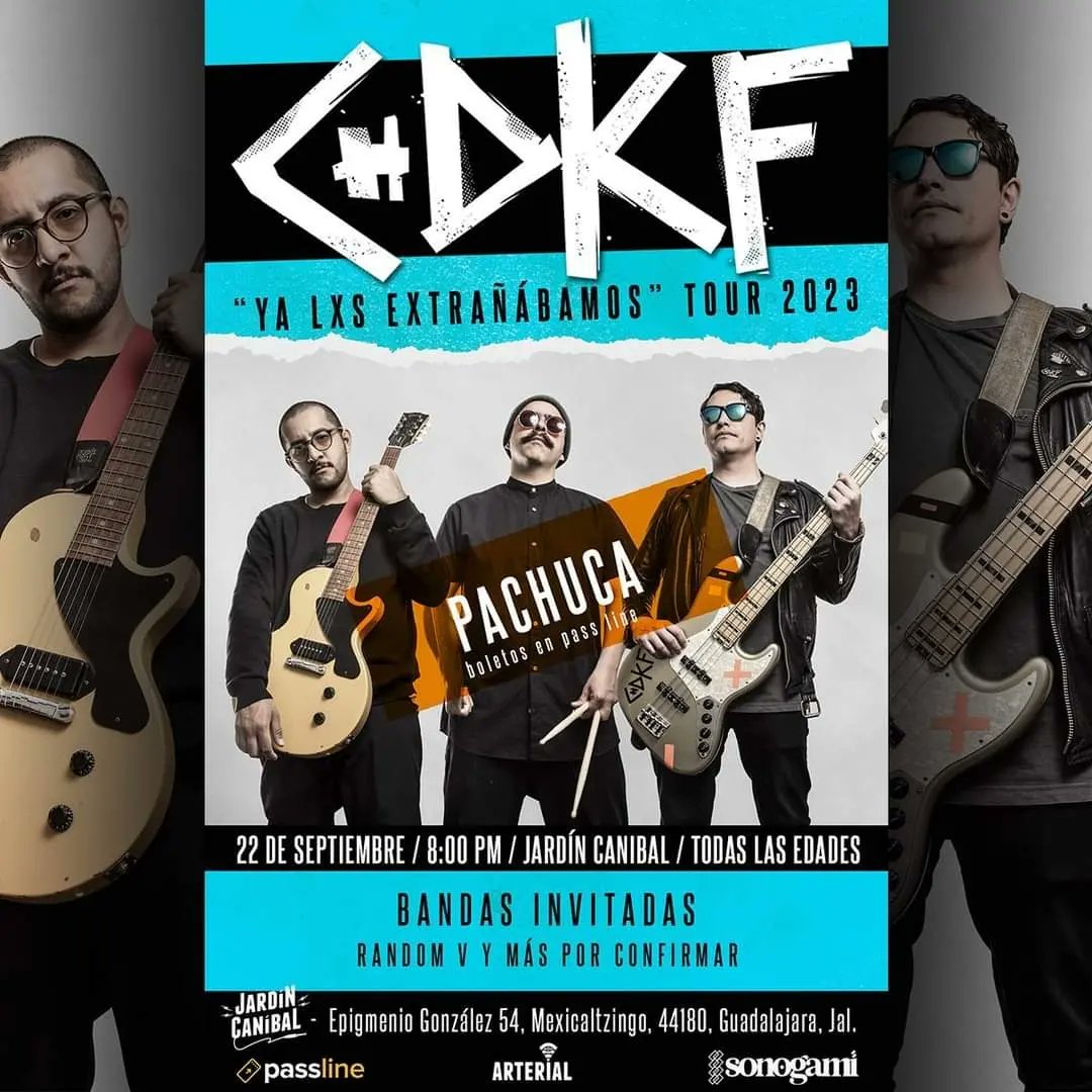 Ya se armó la gira con los chidos de <a href="/elchingadazode/">Chingadazo de KungFu</a> gracias por invitarnos, bros 💜
- TOLUCA -- 18 agos LANDÓ
- TEXCOCO -- 19 agos DOPPLER BAR
- NEZA -- 8 sept CHILL AND CHELAS o DQD (donde quieras drinks)
- PACHUCA -- 9 sept JARDÍN CANÍBAL
- PUEBLA -- 23 sept  BEAT 803