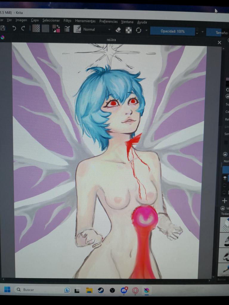 jinxloid's tweet photo. Lento pero seguro TvT

#eva #evangelion #rei #fanart #animegirl #comisiones #prints #dibujodehoy #drawing #art #artist #dibujos #painting https://t.co/U1ELaOE1ZB