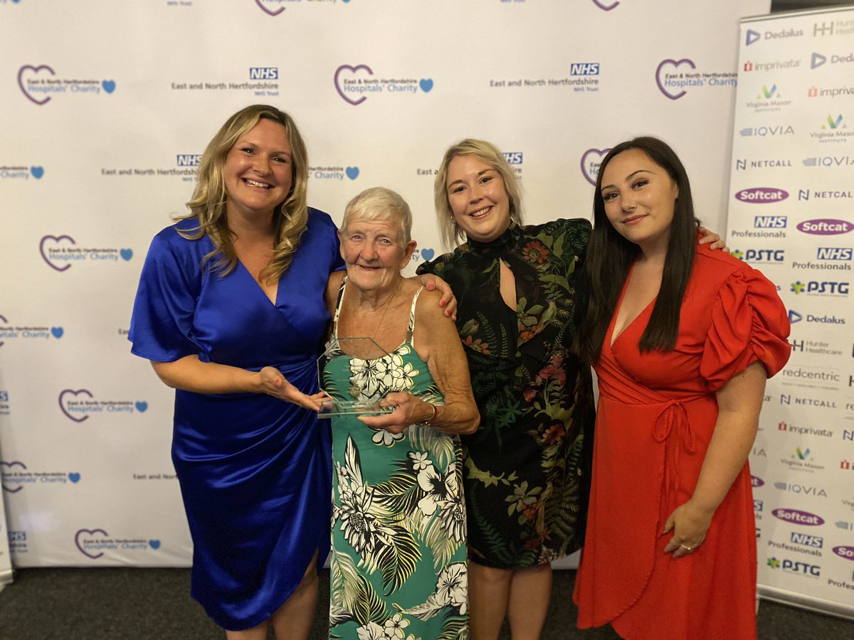 enherts's tweet photo. Our Charity Champion is Ann Meldrum! 👏
 
As well as volunteering and helping at events, Ann raised an astonishing £6,035 😲
 
Dressed as a festive elf, she ran a Christmas raffle and sold tickets almost every day for 6 weeks to raise funds to renovate the Bluebell ward garden 🌼 https://t.co/o7GUgikpnK