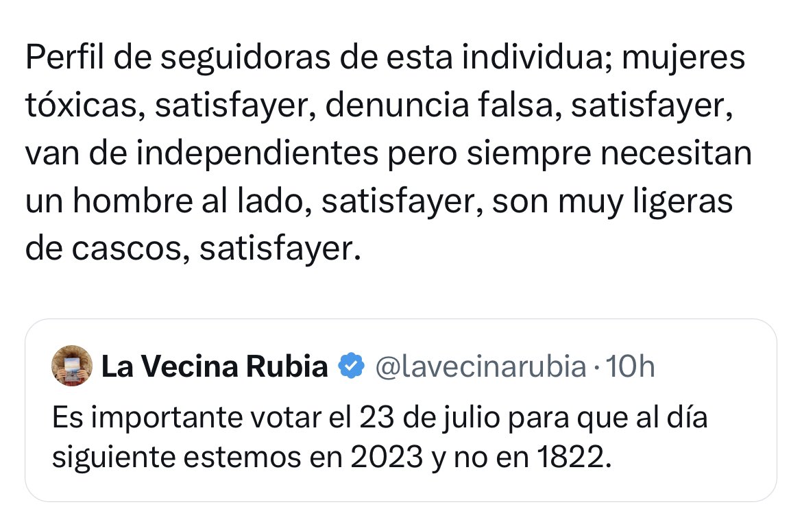 La definición del machismo en un solo tuit: