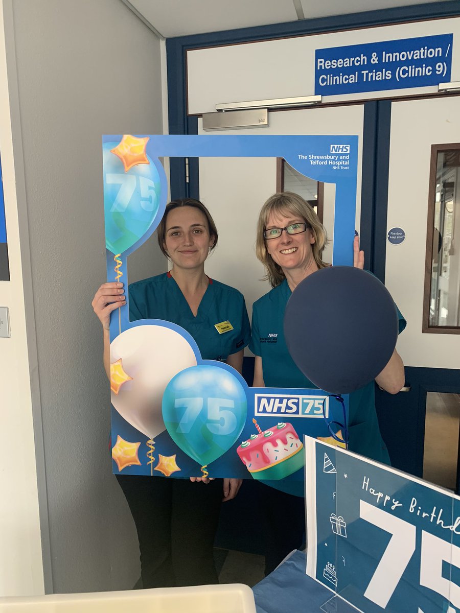 KRWADN's tweet photo. Happy birthday R And I and Clinical Trials! #nhs75 https://t.co/hUviLInRxq