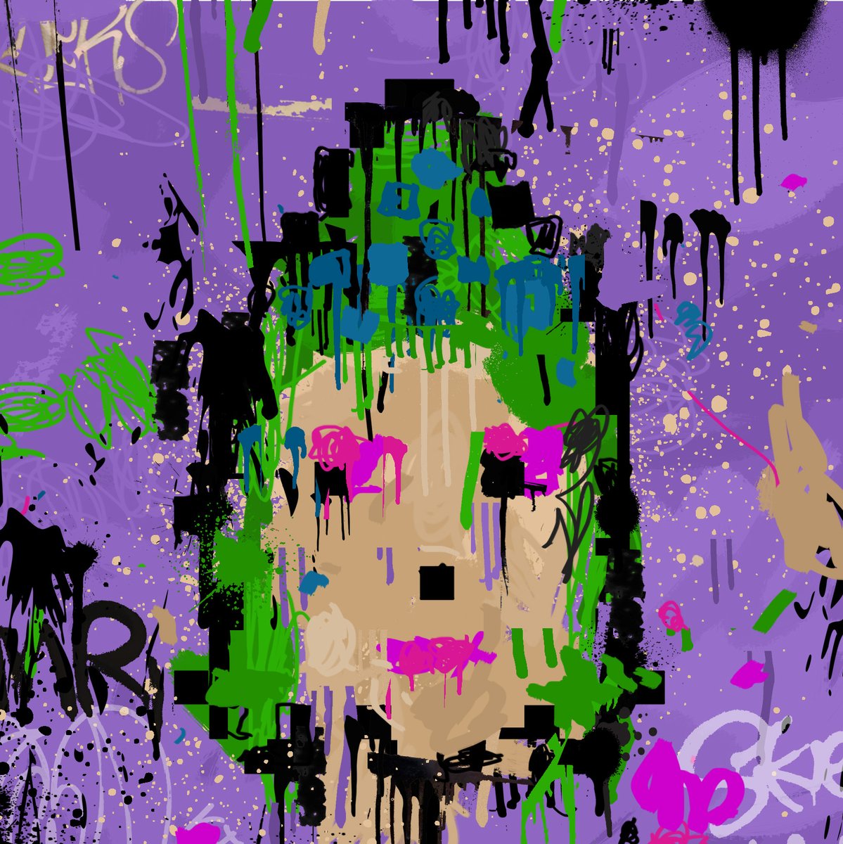 ZamArtist's tweet photo. Two new #PaintPunks today. 1/1s 10 Tz each in my Paint Punks collection on Objkt. 
If you want to commission a specific one as a pfp the going rate is 15Tz. DM if interested https://t.co/qnRPo1p2AN