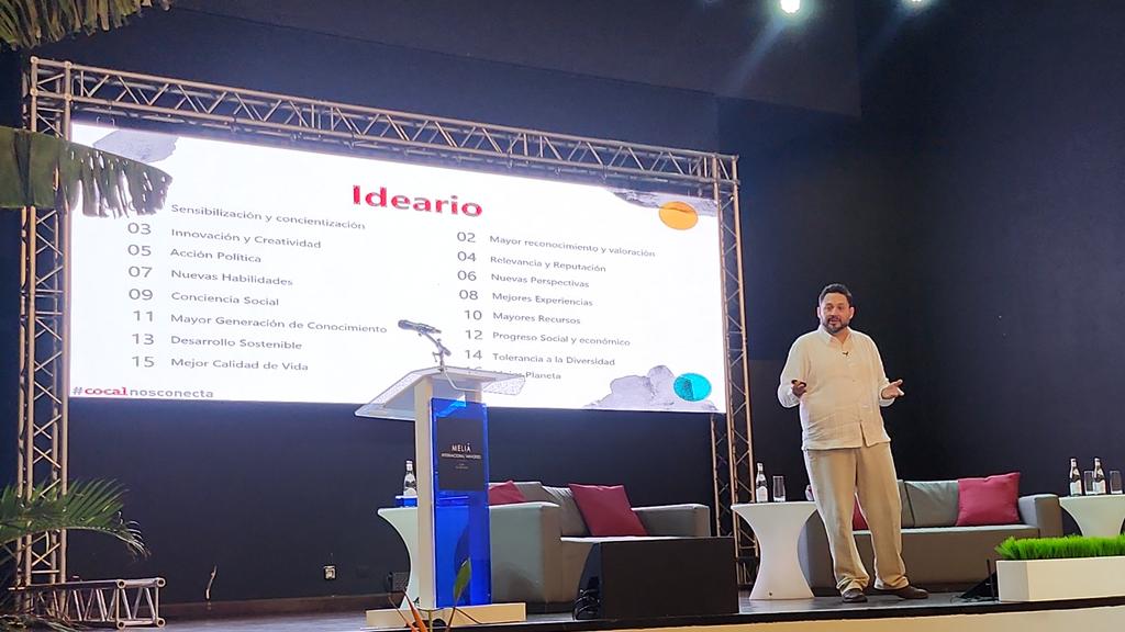 OrganizacionOPC's tweet photo. What if ... 2ª jornada #COCAL2023 #RiskManagement #planA B C 😄 #eventsdesign #music #KNOWLEDGE #transversal #Thinking #eventprofs #clientsbychoice 🇨🇺🎶☀️🌴 https://t.co/nKhREFeylV