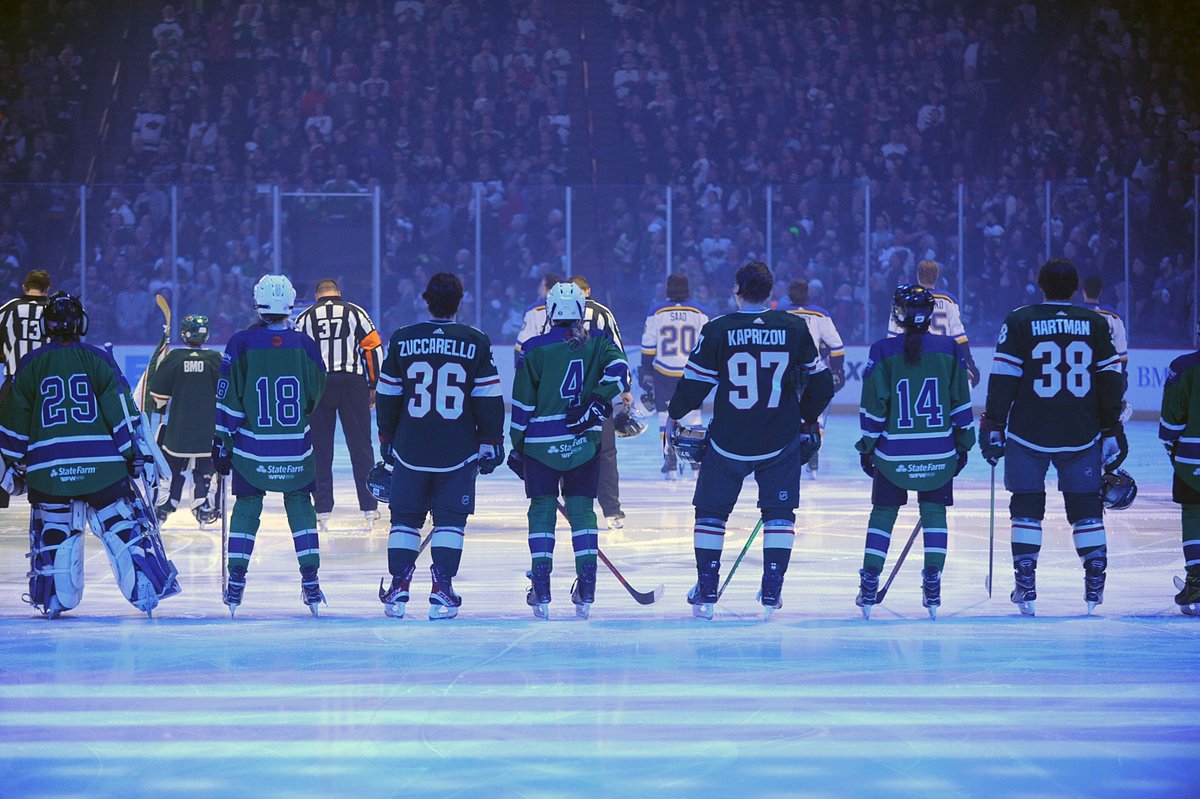 mnwildstm's tweet photo. There's no feeling like taking in the national anthem before a big game. Now your youth hockey team can do so with the Players on the ice!
Blue Line Buddies group experience is the coolest opportunity in all of sports. Group deposits for 2023-24 are available now!
#4everwild https://t.co/m9D99Oq9Xp