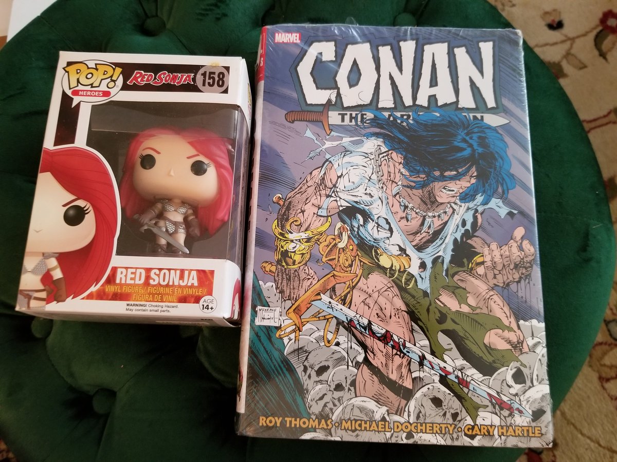 vitajex's tweet photo. Mail Call!
And I gotta pull an @AaronMeyers and state the $150 Conan Omnibus?
$35 Pick Up! 🥳
Slightly dinged but brand new!
#redsonja #conanthebarbarian #MarvelComics #comicb https://t.co/06Oo8yY6sz