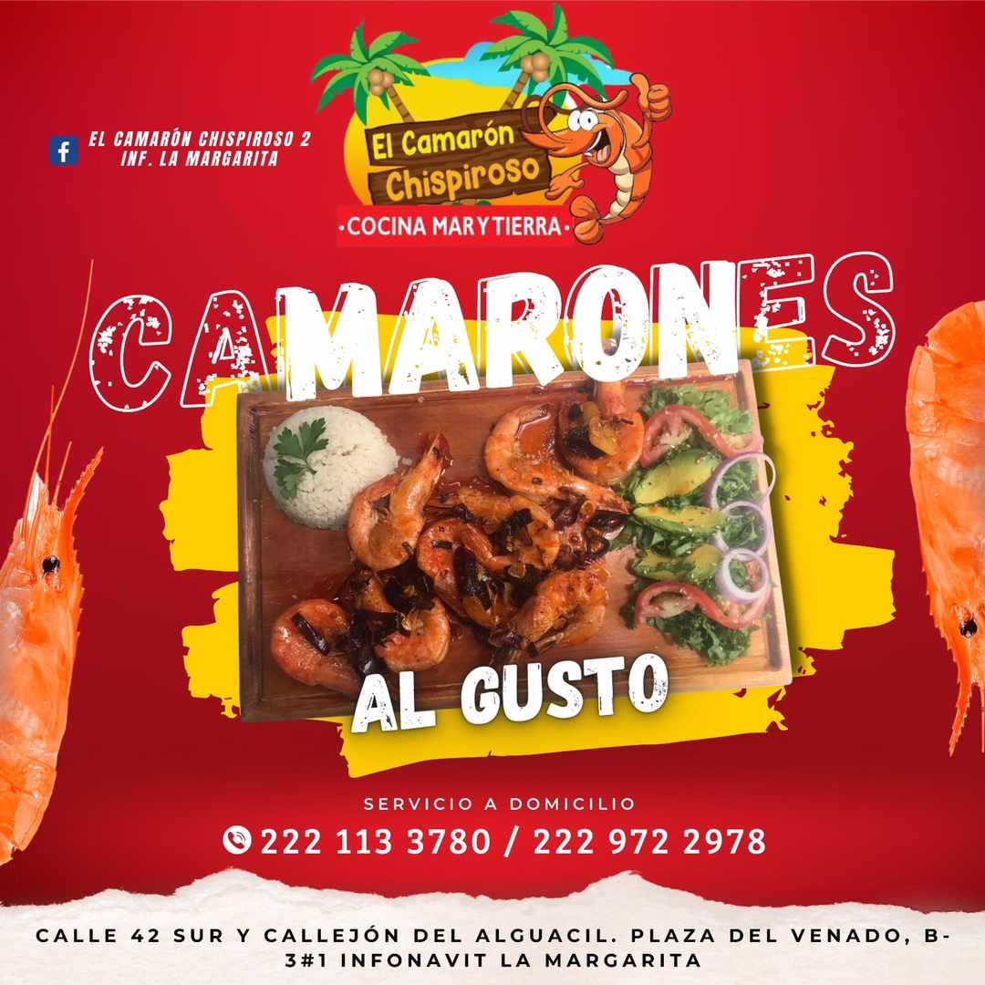 arturfranja's tweet photo. Hoy MIÉRCOLES LA PROMO ES PESCADILLA GRATIS AL ORDENAR TU PLATILLO. Los mejores mariscos de la margarita PIDE UBICACIÓN AL WATSAP 2221133780 y local 2229722978 EL CAMARÓN CHISPIROSO 2 infonavit la margarita. https://t.co/FUVbqmPiVi