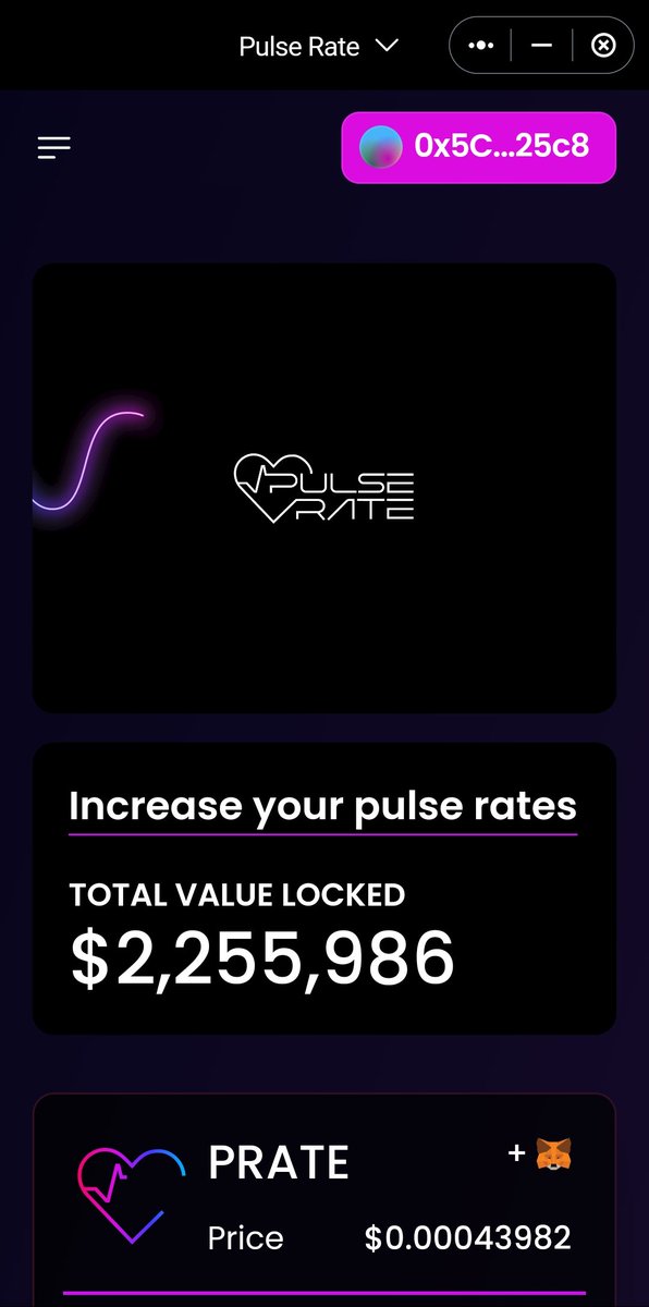 NonTokencoin's tweet image. #Pulserate is the best token in town right now! TVL continues to grow daily! 

Use my referral to get started

pulserate.io/dapp/?ref=0x5C…