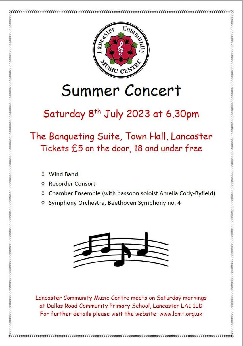 Our last symphony concert this school/academic year this Saturday. All are invited. Tickets are sold at the door.