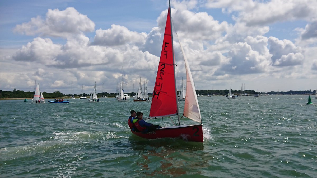 RadleySailing's tweet photo. Getting amongst it today at Itchenor. Day 1 is training day, and boy, was it blowing! Well done to both @RadleyCollege crews for hanging in there today, and best of luck tomorrow! @RadleySports https://t.co/A9Iv9TqMTW