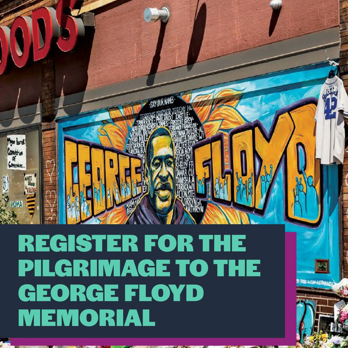 Attention conference attendees! Remember to register for the pilgrimage to the George Floyd Memorial happening this Thursday (7/6)! SPACE IS LIMITED! To sign up use the Whova conference app. Learn more about the memorial at buff.ly/3D1gi4x.