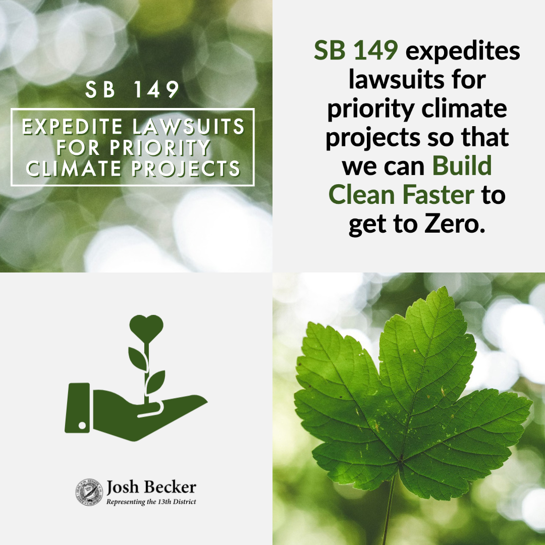 SenJoshBecker's tweet photo. Monday was the world's hottest day in the last 125,000 years. We need to act faster to combat climate disaster. #SB149 authored by @CASenCaballero and me will speed up climate related infrastructure projects and ensures we build clean faster. https://t.co/LYBPrcoTTR