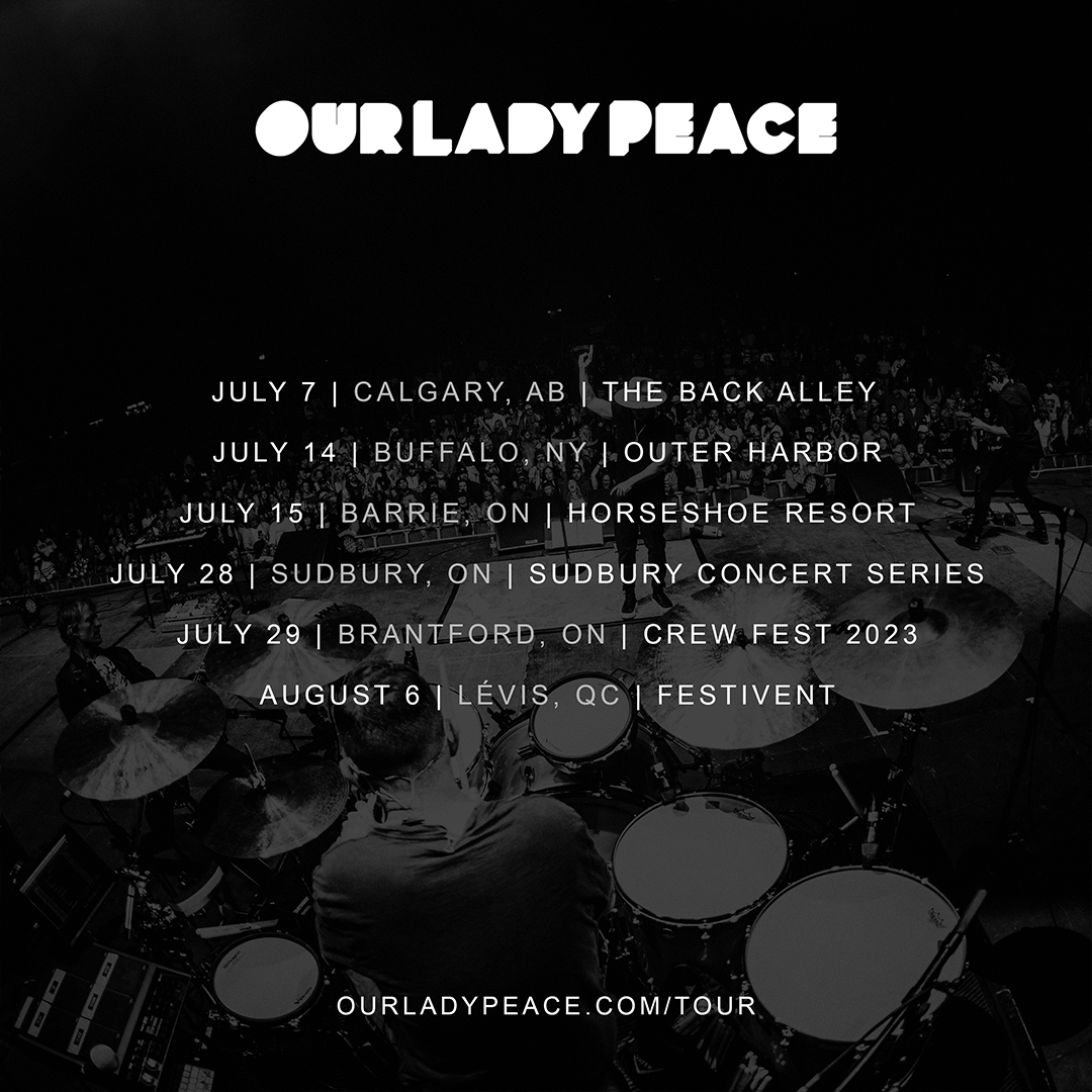 Playing some summer dates starting with Calgary on July 7th! We promise to play at least one of your top 10 favourite OLP songs

ourladypeace.com/tour

📷: <a href="/frankieludikar/">Francesca Ludikar</a>