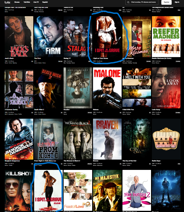 ISOYG1978's tweet photo. We're trending on @tubi today @jamiebernadett Camille Keaton #isoyg https://t.co/PQgsZLwoS5