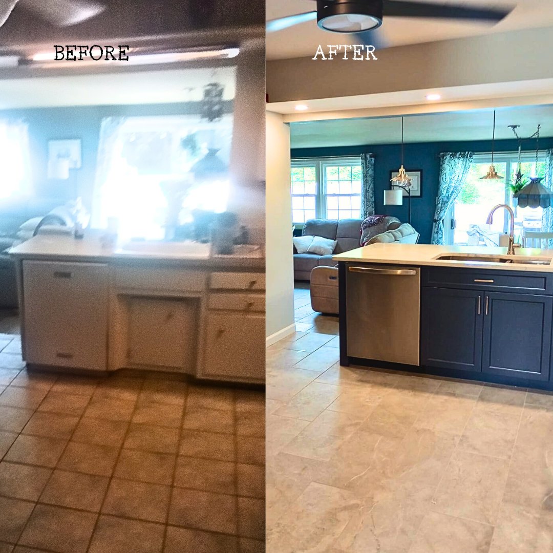 dRemodeling1's tweet photo. Feast your eyes on the incredible transformation of the King's family kitchen in Ambler. 😍

Our talented designer Devin and dedicated Project Manager Tri worked their magic with our contractors to create this dream kitchen that will leave you in awe. 💫 https://t.co/TNwU8tbiab