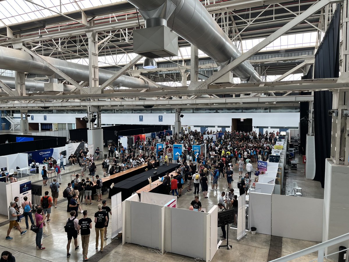 TheDanicaFine's tweet image. Today was the third and final day of #devBcn23, and the expo hall was absolutely still hopping!

Thanks to everyone who participated in my #apacheKafka workshop and to those who stopped by the Confluent booth to chat.