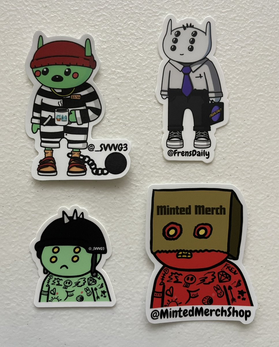 Stickers have arrived 💥

Find me at the next IRL event to grab some 💚