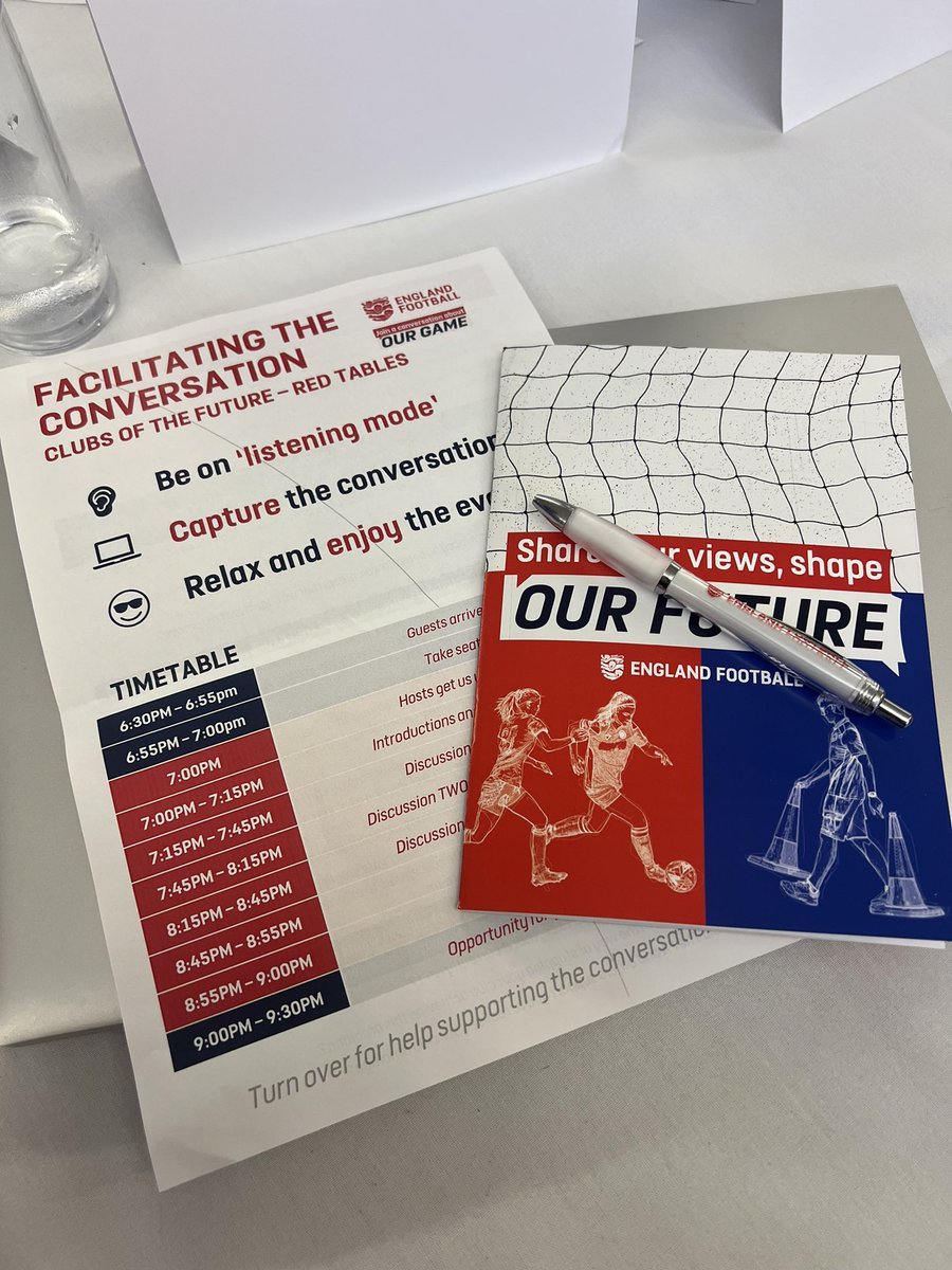 Great conversation tonight in a jointly facilitated evening by the <a href="/FA/">The FA</a>, <a href="/SuffolkFA/">Suffolk Football Association</a> and <a href="/NorfolkCountyFA/">Norfolk County FA</a> to our clubs, leagues, volunteers, workforce and more. 

#AConversationAboutOurGame

Hosted at <a href="/NorwichCityFC/">Norwich City FC</a> 

⚽️⚽️⚽️