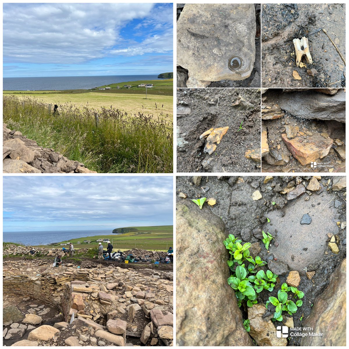 The #Cairns broch wider landscape and stoney stories @UHIArchaeology @UHI_Research #ScotlandDigs2023 #Orkney @archaeoholz