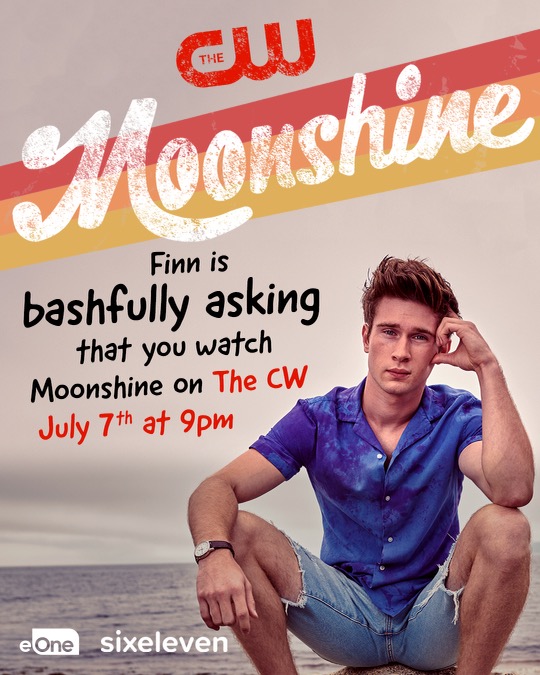 SO excited to announce that @MoonshineSeries starring <a href="/CalemMacdonald/">Calem MacDonald</a> launches this FRIDAY, July 7 on @theCW  !! Can’t wait for everyone to tune in and not only fall in love with Calem and get a glimpse of the beautiful shooting location in my hometown province of Nova Scotia 📷