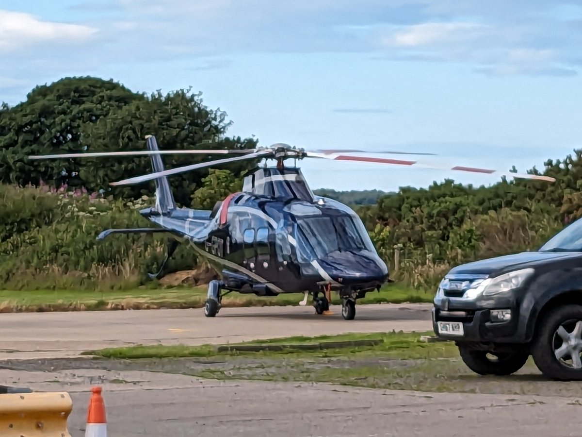 G-GPOT at <a href="/pdgaviation/">PDG Aviation Services</a> base <a href="/INVAirport/">Inverness Airport</a> tonight #lovehelicopters