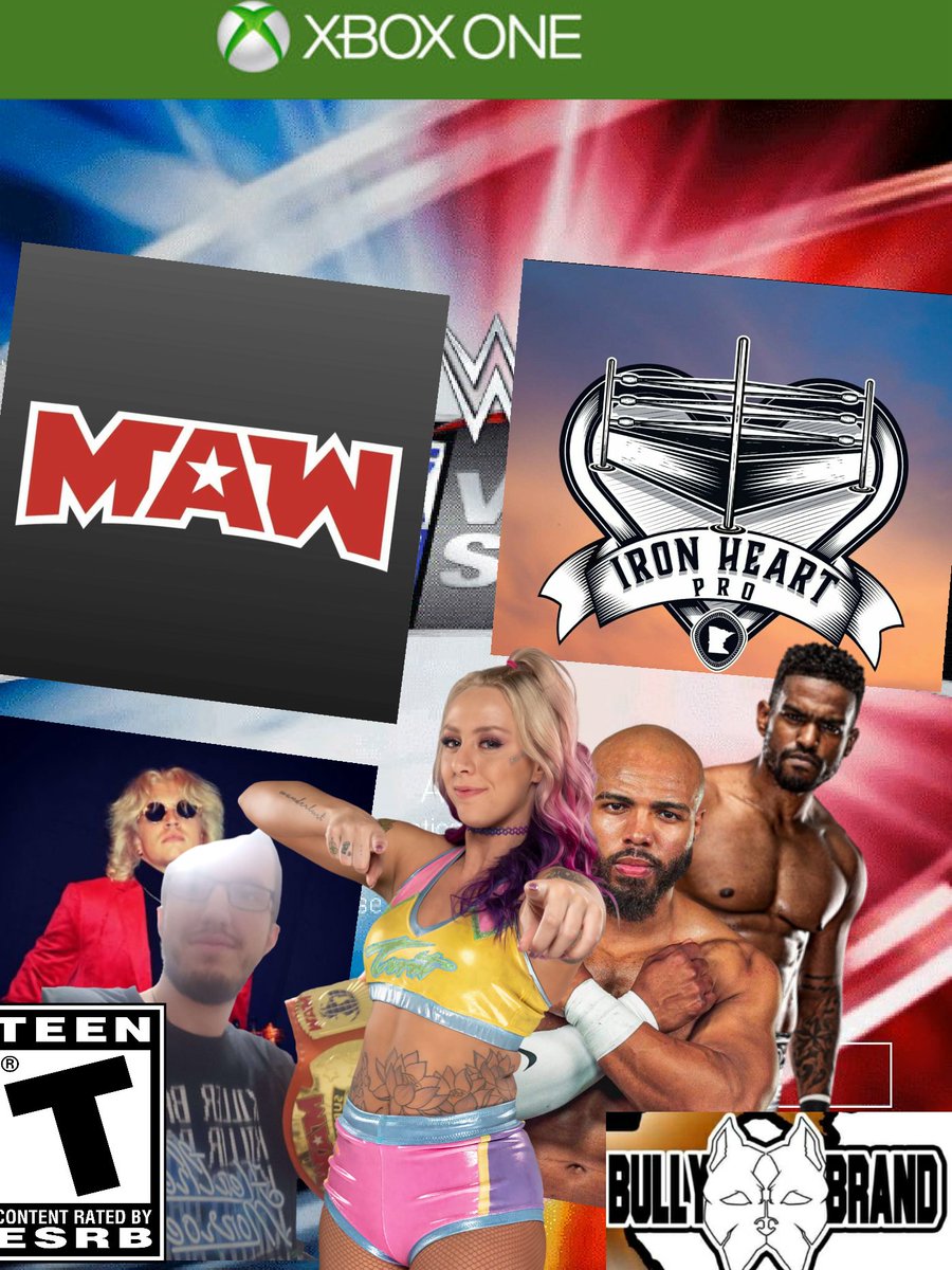 Daniel91794283's tweet image. I Made The Official Video Game cover for MAW Vs IHPW I hope you love it @bruski12345 @MW_AllStar 
@IronheartPw