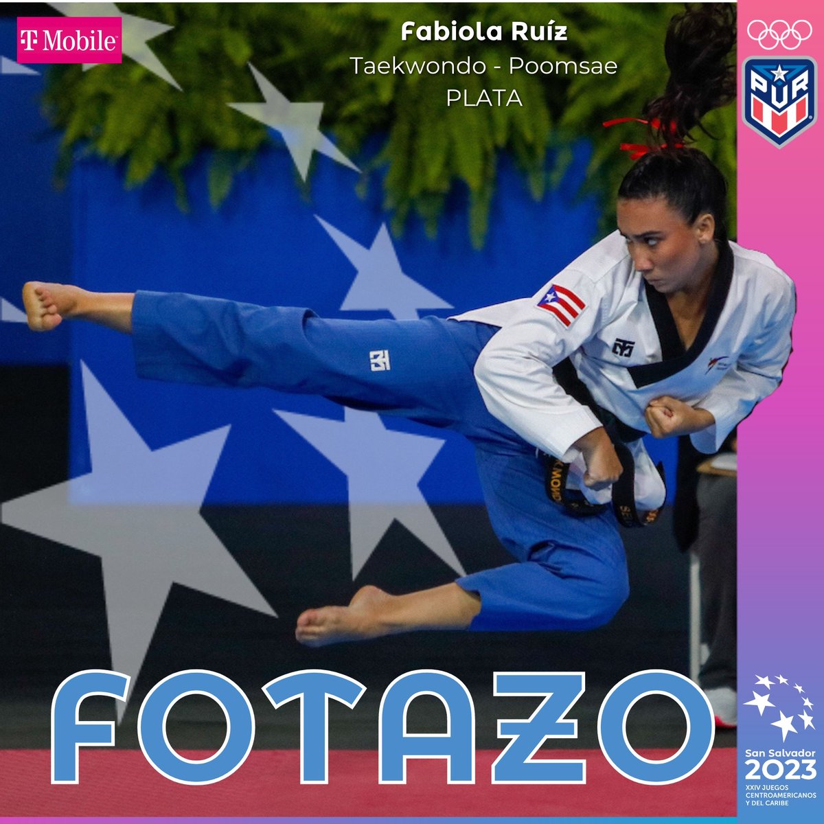 ComiteOlimpico's tweet photo. 📸 #Fotazo
#EquipoPUR 
#SanSalvador2023 #EsMomentoDeTrascender
#Taekwondo #Poomsae https://t.co/Yfxm9UfEYc