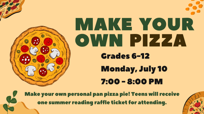Grades 6-12. It's a personal pan pizza party! Details below:

conta.cc/3D1lNQJ