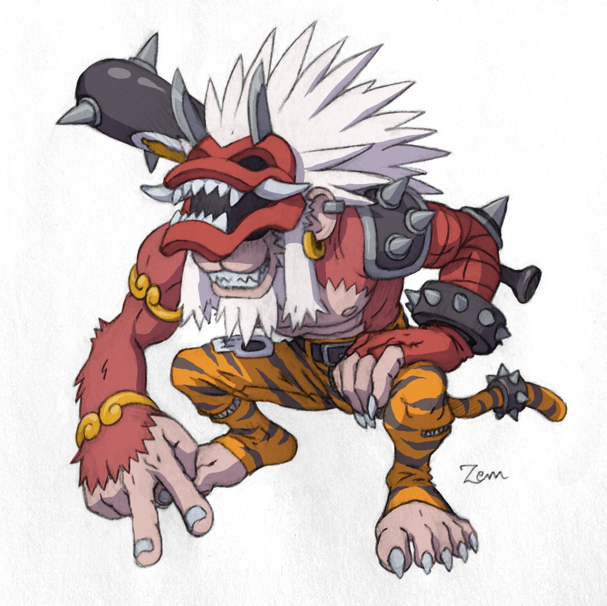 Zemechiel_Mons's tweet photo. SKULLOGREMON (virus/mega)
- it's been consumed to the bones by its battle hunger.
SACREDOGREMON (vaccine/mega)
- it seeks to purify the hearts of evil-doer ogremons. 
ONIZARUMON (virus/mega)
- basically an absolute jerk that thinks it can do whatever...
#digimon #デジモン https://t.co/nwtEO1Fq0q